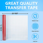 20 Feet Red Vinyl Permanent Adhesive Vinyl Rolls Signs Scrapbooking New