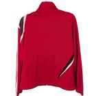 Adidas Track Jacket Womens Medium Red Clima365 Retro Zip Up Apu002 Y2k 3 Stripes