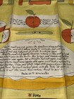Vintage Vera Neumann Apple Pie  All Linen Kitchen Tea Towel