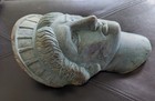 Lady Liberty Head 100  Bronze Statue With Green Patina By Gabriel Yantorno