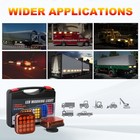 2 Magnetic Wireless Led Tow Towing Trailer Rear Tail Lights Battery Operated Usb