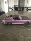 Vintage Tin Friction Purple Lilac Mustang Asahi  atc   Japan Rare 11 