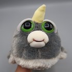 Feisty Pets Narwhal Fish Transforming Face Gray Plush Stuffed Animal