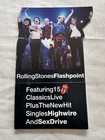 1991 Rolling Stones  flashpoint  Store Promo Tri-fold Counter Display Unused