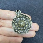 Ancient Old Tibetan Buddhism Copper Jiugong Eight Treasures Pendant Amulet
