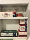 Vintage First Aid Kit Utility Curity Hinged Metal Box Wall Mount   Supplies