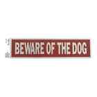 2 In  X 8 In  Adhesive Beware Of Dog Sign   2 Pack