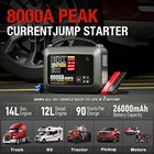 Heavy Duty Truck 8000a Jump Starter With Air Compressor Power Bank Jumper Box Us