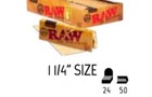 24 Raw Classic Hemp Gum Vegan Rolling Papers Full Box Natural Paper 1 1 4 Size