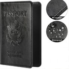 Slim Leather Travel Passport Wallet Holder Rfid Blocking Id Card Case Cover Us