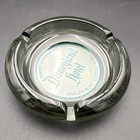 Vintage 1960s Disneyland Glass Ashtray Gray Smoke Glass 4 25  Advertising
