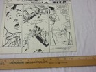 Speed Racer 1980s Original Comic Book Art Signed Car Accident Classic Face