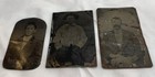 Three 3  Antique Tin Type Photos