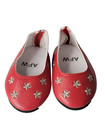 Red Star Flat Dress Shoes Fits 18  American Girl Doll Clothing Shoes