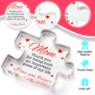Gifts For Mom - Engraved Acrylic Block Puzzle Mom Present - Adorable Mom s Gift 