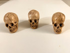 3 Each Rare Randotti Original round Head Skulls made Sometime During The 1950 s