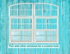 23  W X 15  Quarter Arch Style Picture Windows  Aluminum  Outdoor  Right-left Pr