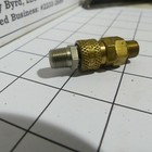 Valco 1 4  Industrial Interchange Quick Coupler Brass Socket   Steel Plug