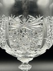 Pepi Hermann Snowflake Wine Glass  7 1 4  Tall  Handblown Crystal  Signed