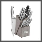 Cuisinart Knife Cutlery Block Set Classic 15pc Forged Cutlery Serrated Blades
