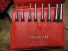 Vintage Starrett  s565pc 8pc Pin Punch Set Clean Old Precision Tool