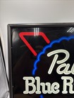 Vintage Pabst Blue Ribbon Pbr Beer Faux Neon Lighted Sign 17x17