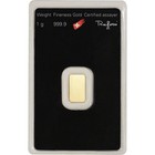 1 Gram Gold Bar - Argor Heraeus - 999 9 Fine In Assay