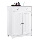 Bathroom Floor Storage With Drawer Pantry Kitchen Cabinet Furniture White