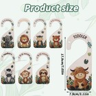 8pcs Baby Size Closet Dividers  Wooden Baby Wardrobe Organizer Newborn To 24    