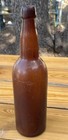 Antique Mid 1800s Beer Bottle R co   1 Amber Color