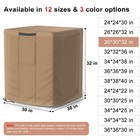 Mrrihand Ac Cover For Outside Units Waterproof 30 x30 x32  Brown