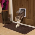 4-way Seal Pet Flap Door  Retractable Frame  Easy Install For Cats   Small Dogs