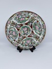 Pair Of Antique Canton Famille Rose Porcelain Plates Hand   painted