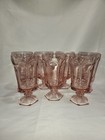 Vintage Fostoria Virginia Pink Water tea Glasses - Set Of 7