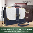 Bible Cover Case For Women     Bible Carrying Bag Large Size     Fits Book 9 8 X    