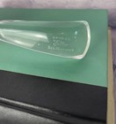 Vintage Fuller Spiral Bristle Comb Brush Clear Lucite Handle 8 Row Half Round