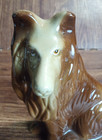 Vintage Collie Dog Figurine Golden Tan Handcrafted Collectibles Brazil 6    Tall