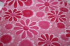 Pink Daisy Flower Baby Girls Security Blanket 11  Minky Dots Silky Ribbon Tags