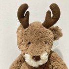 Jellycat Medium Bashful Reindeer Plush Brown White Stuffed Animal 12  Deer