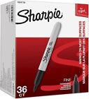 Sharpie Permanent Markers Marks Ink Fine Point  Black  36-count