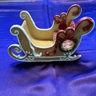 Vintage Windward Gingerbread Sleigh Christmas Decorative Table Top Decoration