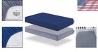 Ultra Soft 400 Thread Count Crib Sheets - 2 Pack  Grey   Navy Fitted Sheets