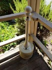 Outside Ashtray Floor Standing Smoke Tube Cigar Cigarette Butt Receptacle Beige