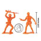 Timmee Processed Plastic Army Men 48pc Orange Tim Mee Toy Soldier Figures Usa