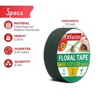 Xfasten Wide Floral Tapes For Bouquet 1 2-inch X 30 Yards - Dark Green  2-pac   