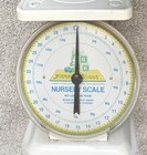 Rare  Bunny Bear Baby Scale  Vintage  Nursery Scale White  Vintage Near Mint   
