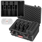 Gun Case For Handguns Pre-cut 4 Pistols 23 Magazines Tsa Approved Waterproof Box
