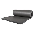 Balancefrom Fitness 1  Thick Yoga Mat W knee Pad And Carrying Strap  Gray  used 