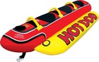 Inflatable Towable 3 Person Hot Dog Fun Tube Ski Water Lake Raft Banana Ride