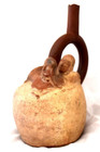 Ancient Pre Columbian Peruvian Inca Erotic Clay Vessel